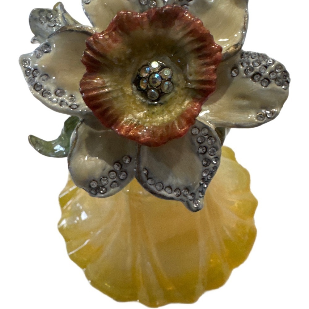 Jay Strongwater Rare Daffodil Perfume Bottle Swarovski Crystal Flower
NEW
#5067